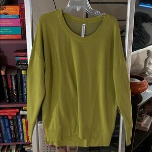Athleta Lime Green Women's Crew Neck Sweater